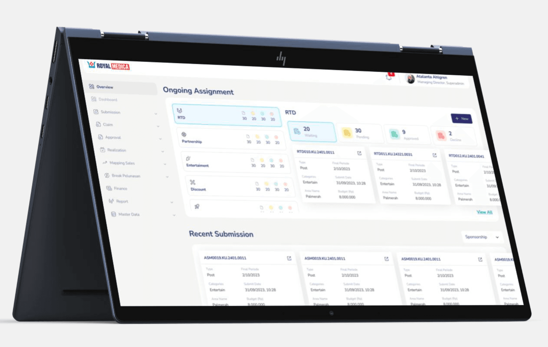 Royal Medica Pharmalab Dashboard